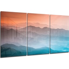 Insigne Dağlar Cam Tablo - 3 Adet 72X46 cm