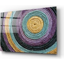 Insigne Renkli Helezon Cam Tablo - 72X46 cm
