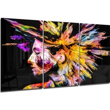 Insigne Renkli Düşünceler Cam Tablo - 3 Adet 72X46 cm