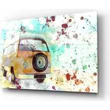 Insigne Illüstrasyon Vosvos Cam Tablo - 72X46 cm