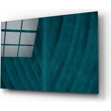Insigne Yeşil Yaprak Cam Tablo - 72X46 cm