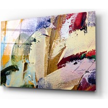 Insigne Soyut Desen Cam Tablo - 72X46 cm