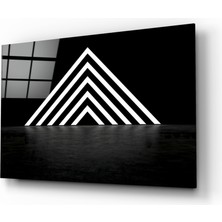 Insigne Neon Üçgen Cam Tablo - 72X46 cm