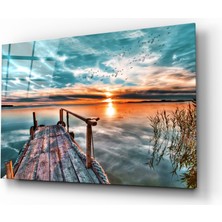 Insigne Günbatımı Cam Tablo - 72X46 cm