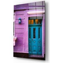 Insigne Mor Ev Cam Tablo - 72X46 cm