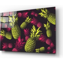 Insigne Ananaslar Cam Tablo - 72X46 cm