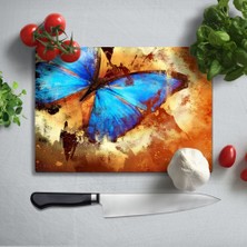 Insigne Kelebek Uv Baskılı Cam Kesme Tablası 35X25 cm