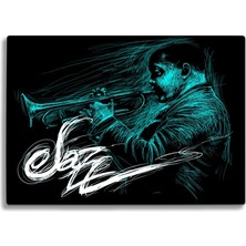 Insigne Jazz Uv Baskılı Cam Kesme Tablası 35X25 cm