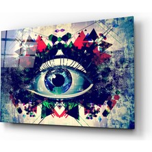 Insigne Göz Cam Tablo - 72X46 cm