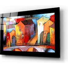 Insigne Şehir Manzara Cam Tablo - 72X46 cm