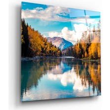 Insigne Göl Cam Tablo - 60X60 cm