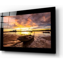 Insigne Kayık Cam Tablo - 72X46 cm