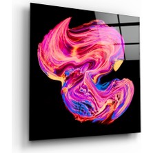 Insigne Renklerin Dansı Cam Tablo - 40X40 cm