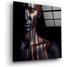 Insigne Kadın Cam Tablo - 40X40 cm