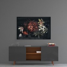 Insigne Floral Desen Cam Tablo - 72X46 cm