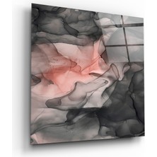 Insigne Soyut Cam Tablo - 40X40 cm