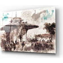 Insigne Üsküdar Ilüstrasyon Cam Tablo - 72X46 cm