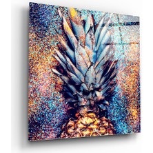 Insigne Ananas Cam Tablo - 60X60 cm