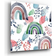 Insigne Gökkuşağı Cam Tablo - 40X40 cm