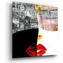 Insigne Parçalar Cam Tablo - 40X40 cm