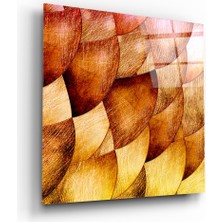 Insigne Altın Kabuklar Cam Tablo - 40X40 cm