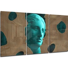 Insigne Heykel Cam Tablo - 3 Adet 72X46 cm
