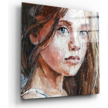Insigne Kız Çocuğu Cam Tablo - 40X40 cm