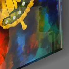 Insigne Kelebek Cam Tablo - 40X40 cm