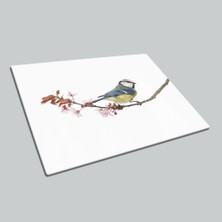 Insigne Daldaki Kuş Uv Baskılı Cam Kesme Tablası 35X25 cm