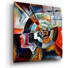 Insigne Meditasyon Cam Tablo - 40X40 cm