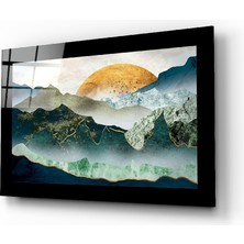 Insigne Zümrüt Vadi Cam Tablo - 72X46 cm