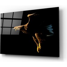 Insigne Kartal Cam Tablo - 72X46 cm