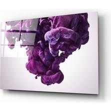 Insigne Mor Duman Cam Tablo - 72X46 cm