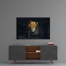Insigne Aslan Cam Tablo - 72X46 cm