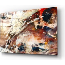 Insigne Soyut Renkler Cam Tablo - 72X46 cm