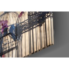 Insigne Kuş Kafesi Cam Tablo - 60X60 cm