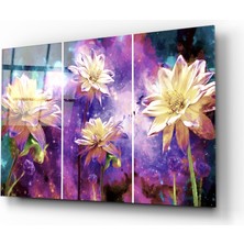 Insigne Çiçekler Cam Tablo - 72X46 cm
