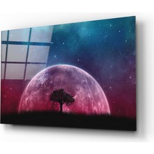Insigne Mistik Gece Cam Tablo - 72X46 cm