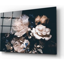 Insigne Çiçekler Cam Tablo - 72X46 cm