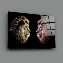 Insigne Aslan Cam Tablo - 72X46 cm