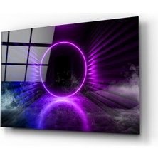 Insigne Neon Işıklar Cam Tablo - 72X46 cm