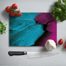 Insigne Renkli Tüy Uv Baskılı Cam Kesme Tablası 35X25 cm