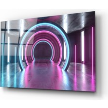 Insigne Neon Işıklar Cam Tablo - 72X46 cm