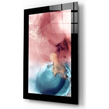 Insigne Soyut Cam Tablo - 72X46 cm