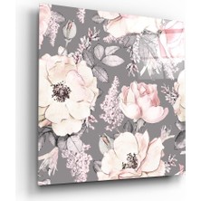 Insigne Çiçek Cam Tablo - 60X60 cm