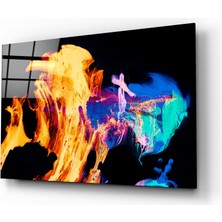 Insigne Alevler Cam Tablo - 72X46 cm