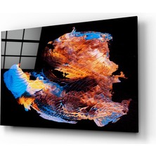 Insigne Soyut Pullar Cam Tablo - 72X46 cm