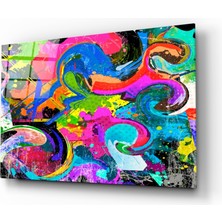 Insigne Ebruli Cam Tablo - 72X46 cm