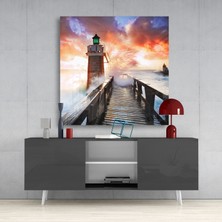 Insigne Deniz Feneri Cam Tablo - 40X40 cm