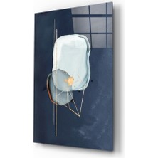 Insigne Abstract Gri Cam Tablo - 72X46 cm